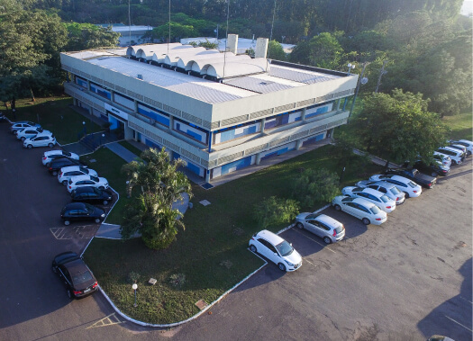 Vista aérea do prédio da Agroceres Multimix